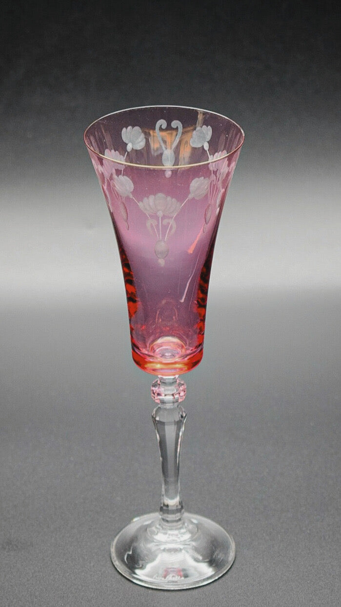 Multicolor Crystal Flutes (set 6 pieces)