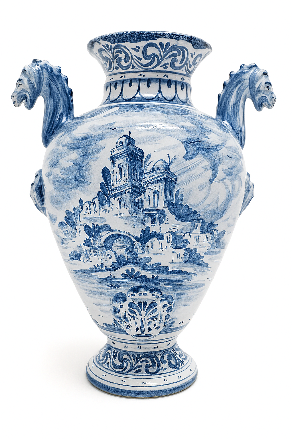"Idria" maiolica vase