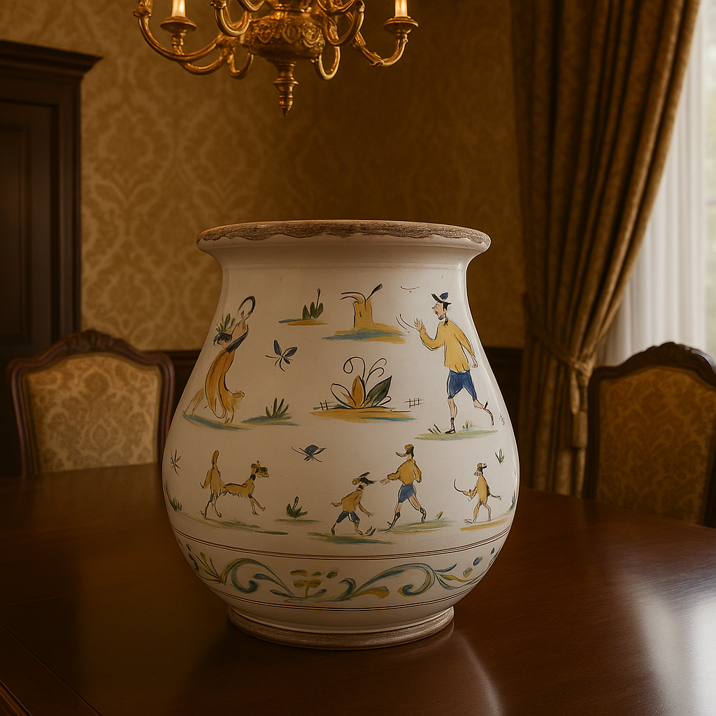 "Giara" maiolica vase