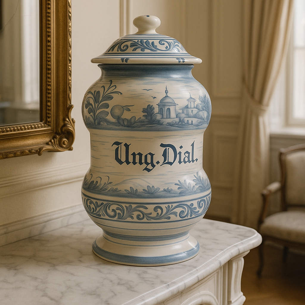 "Albarello" maiolica vase