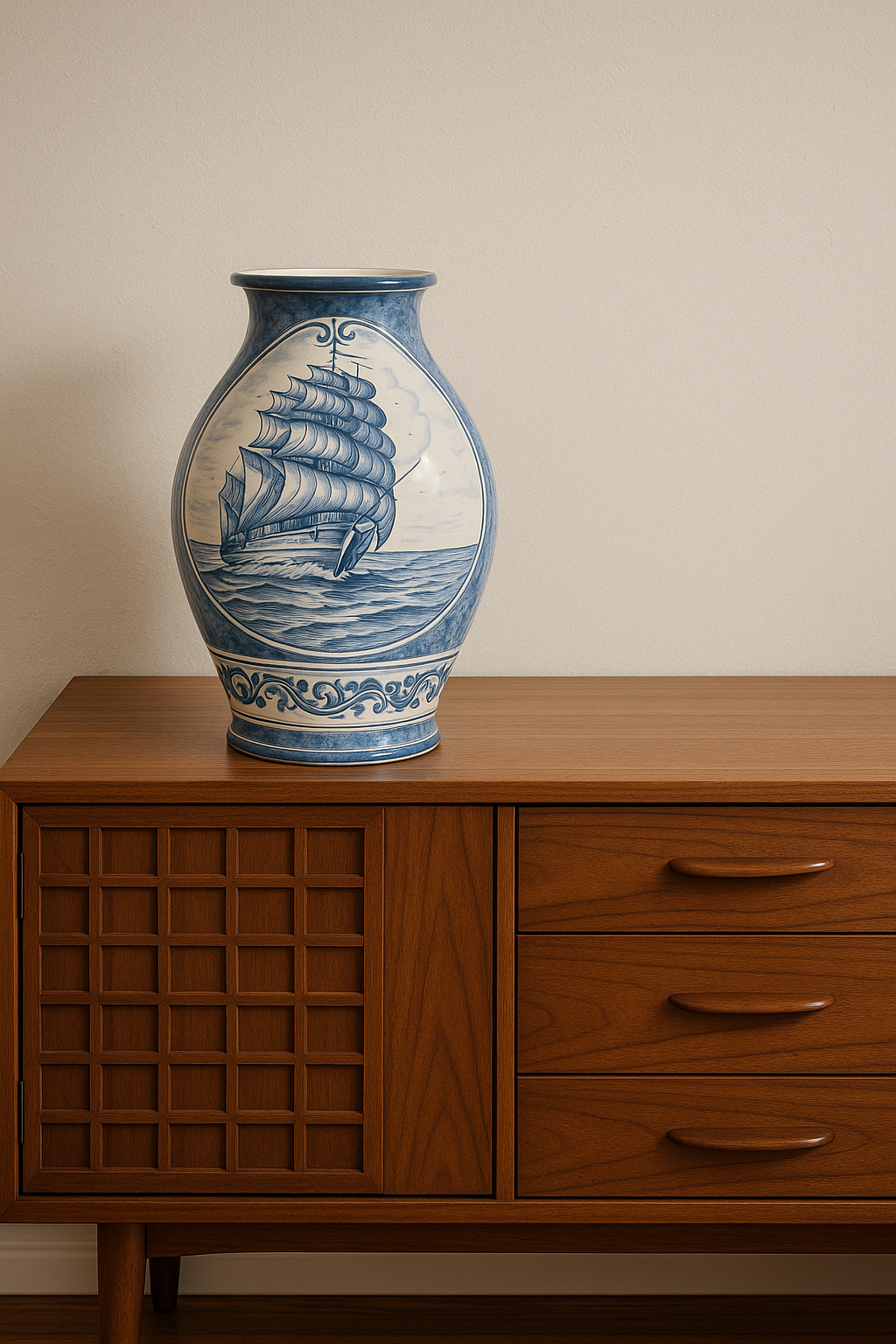 "Giara" maiolica vase