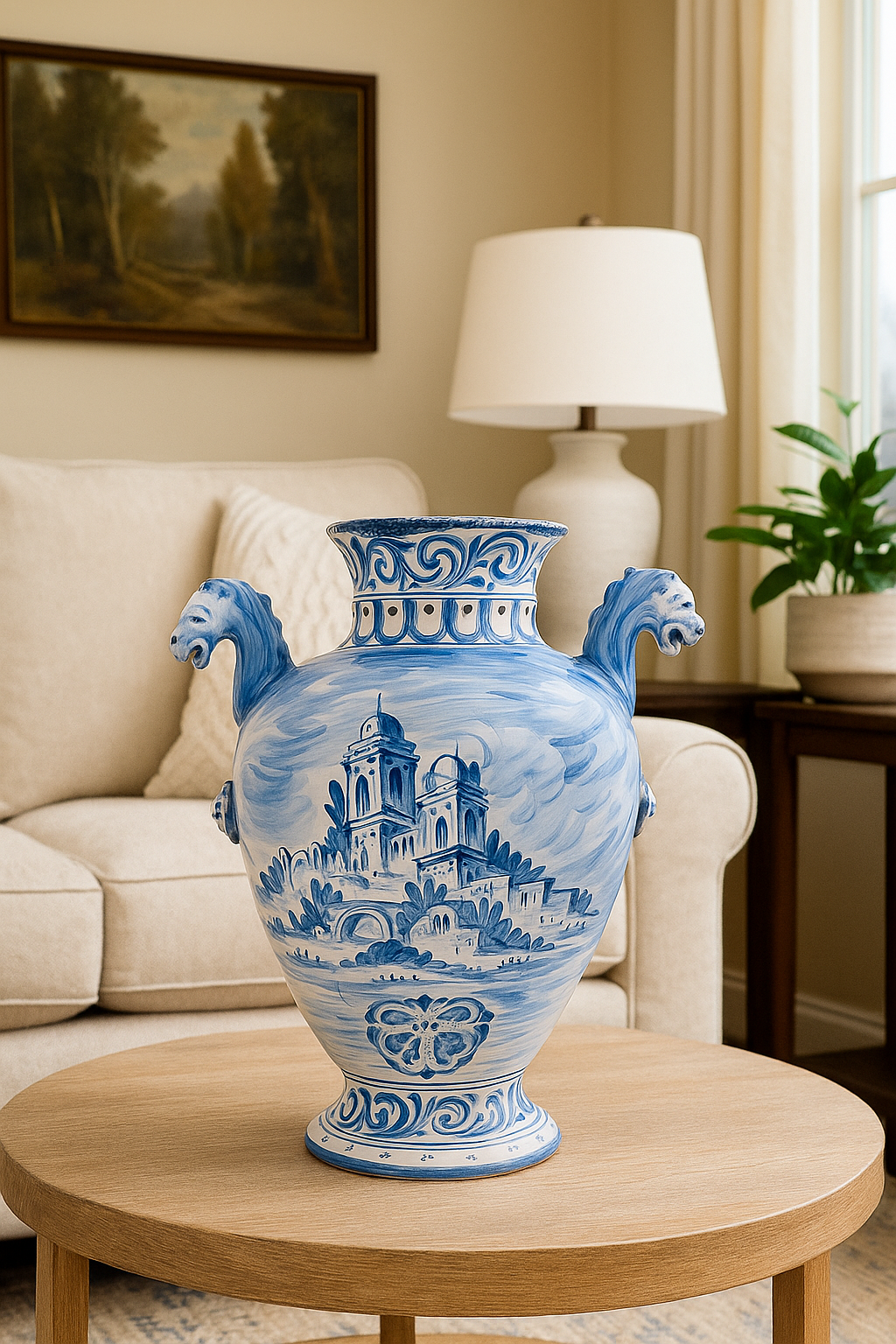 "Idria" maiolica vase