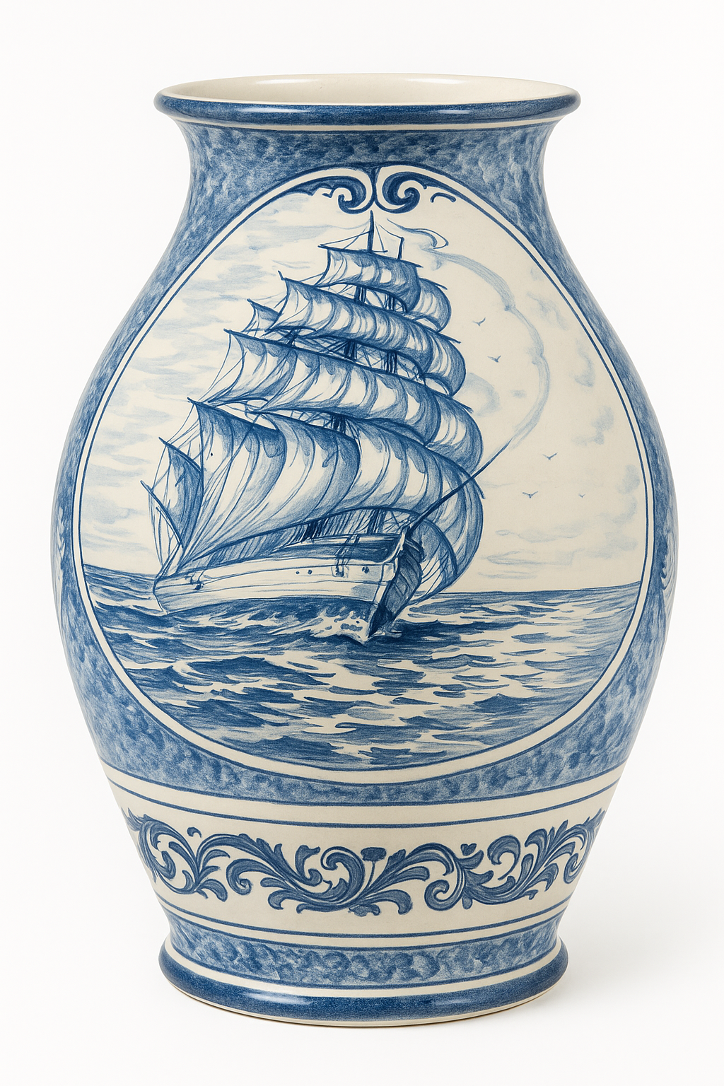 "Giara" maiolica vase